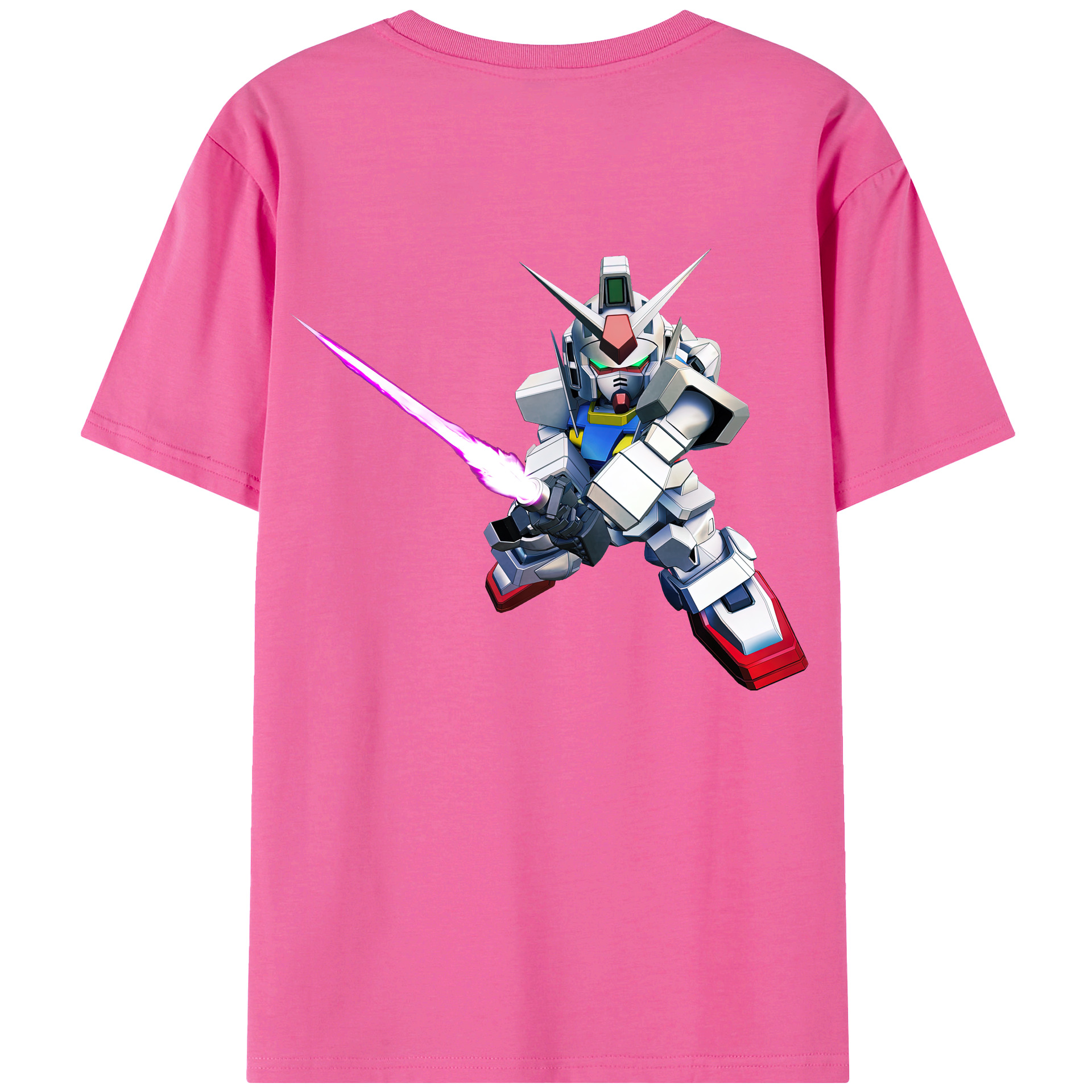 （画像用） 機動戦士ガンダム Mobile Suit Gundam レディース半袖Tシャツ(バックプリント)